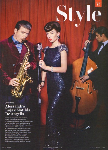 ALESSANDRO ROJA E MATILDA DE ANGELIS SU VANITY FAIR