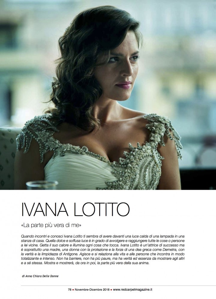 IVANA LOTITO SU RED CARPET MAGAZINE