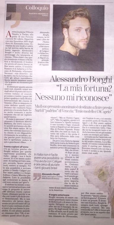 ALESSANDRO BORGHI SU LA STAMPA