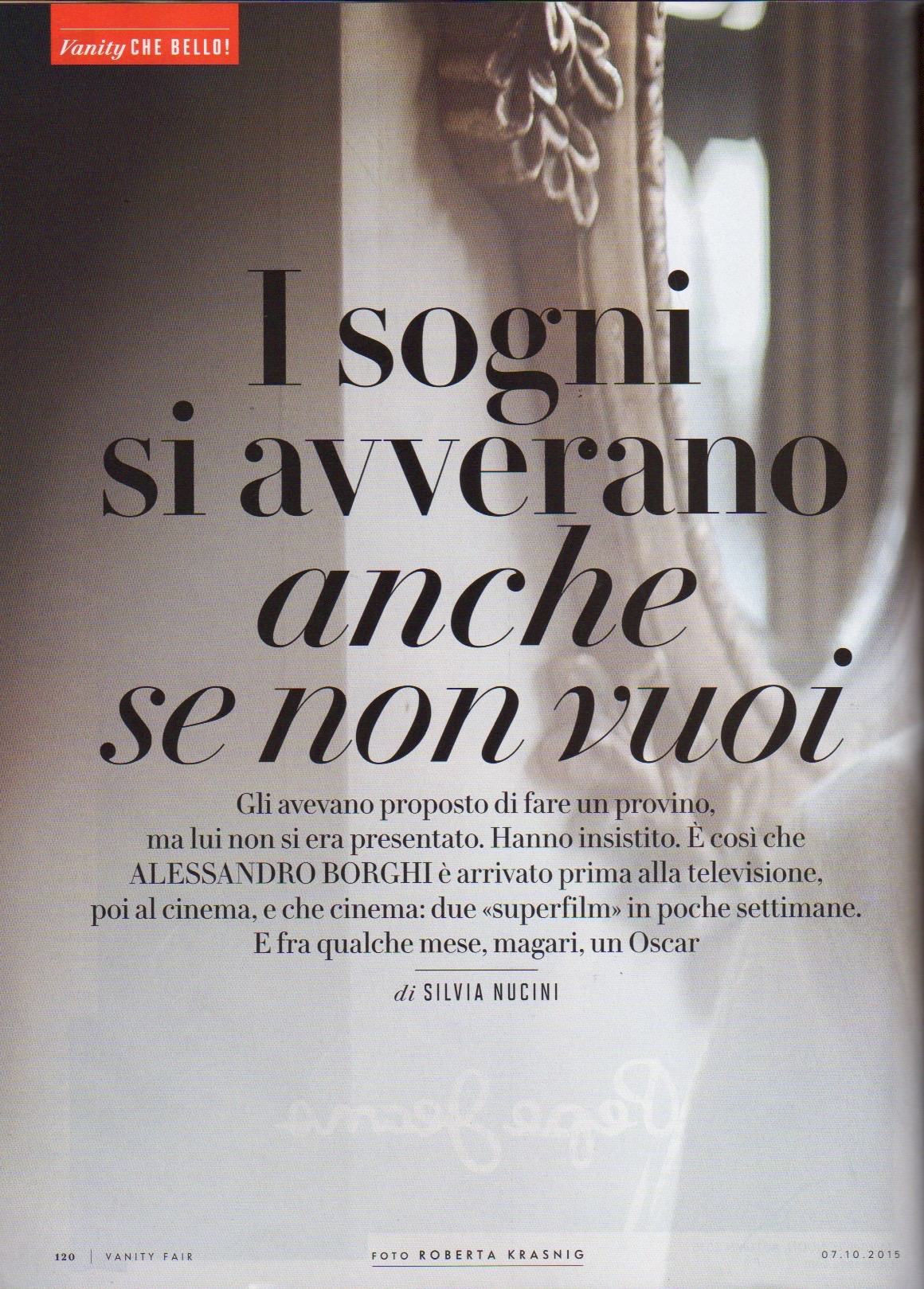 Borghi Vanity fair 7 ottobre 2015