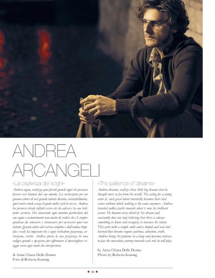 ANDREA ARCANGELI SU RED CARPET MAGAZINE