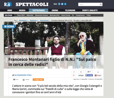 FRANCESCO MONTANARI SU REPUBBLICA.IT