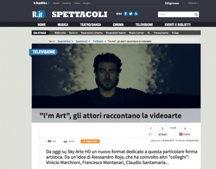 I’M ART SU REPUBBLICA.IT