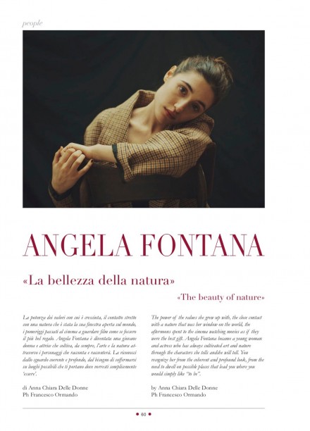 ANGELA FONTANA SU RED CARPET MAGAZINE