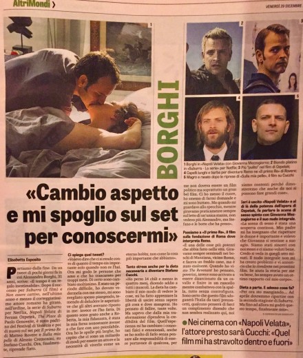 ALESSANDRO BORGHI SU LA GAZZETTA DELLO SPORT