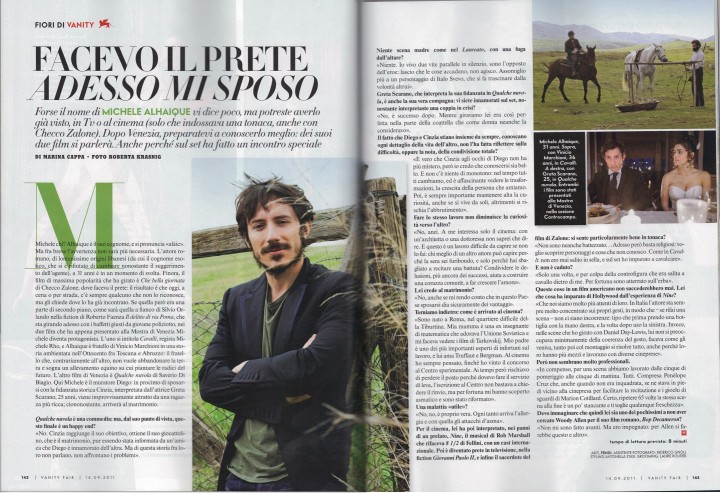 VANITY FAIR INTERVISTA MICHELE ALHAIQUE