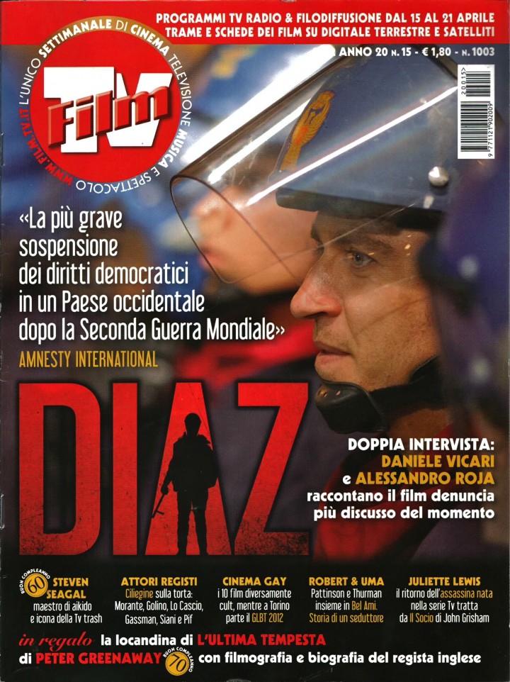 ALESSANDRO ROJA IN COVER SU FILM TV