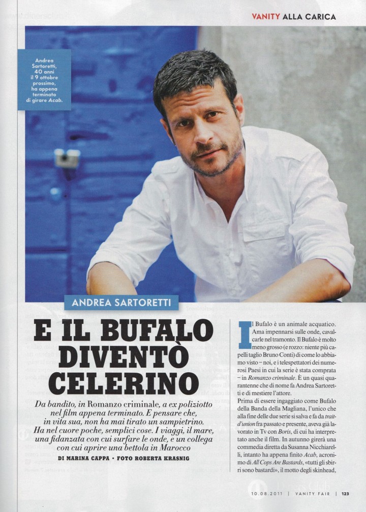 VANITY FAIR INTERVISTA ANDREA SARTORETTI